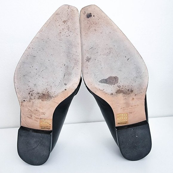 Anine Bing Selma Loafers in Black 39 9 - Picture 11 of 11